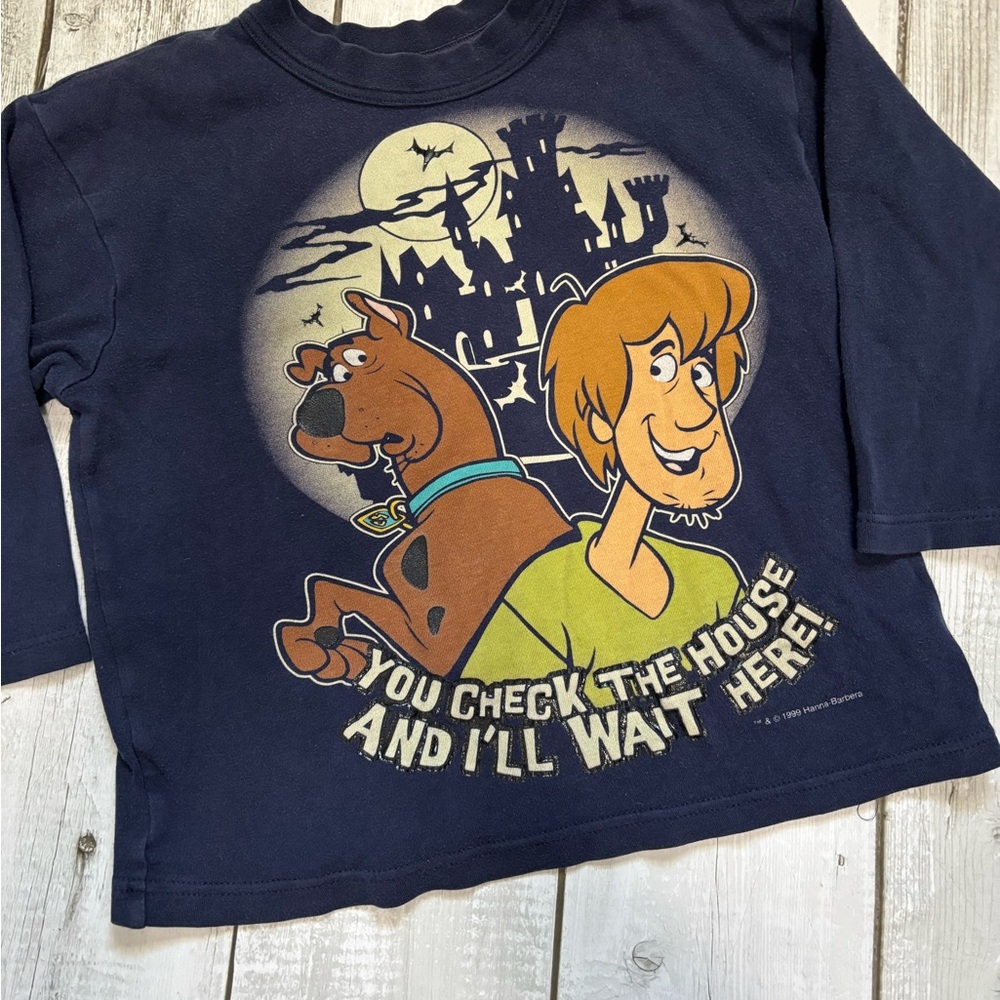 Scooby-Doo Navy Long Sleeve Kids Tee